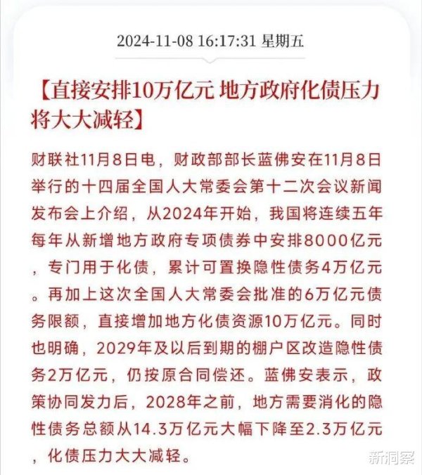 股票配资平台开户 10万亿化债, 只是开胃菜