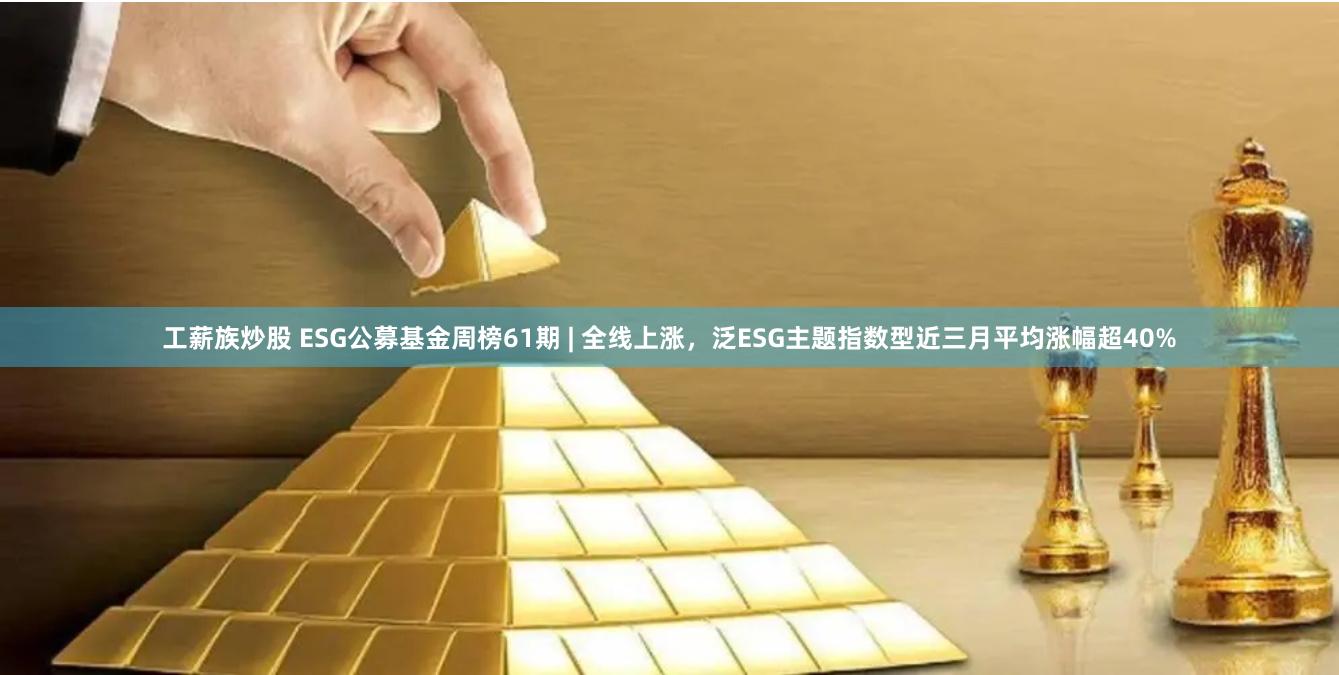 工薪族炒股 ESG公募基金周榜61期 | 全线上涨，泛ESG主题指数型近三月平均涨幅超40%