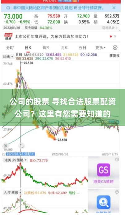 公司的股票 寻找合法股票配资公司？这里有您需要知道的